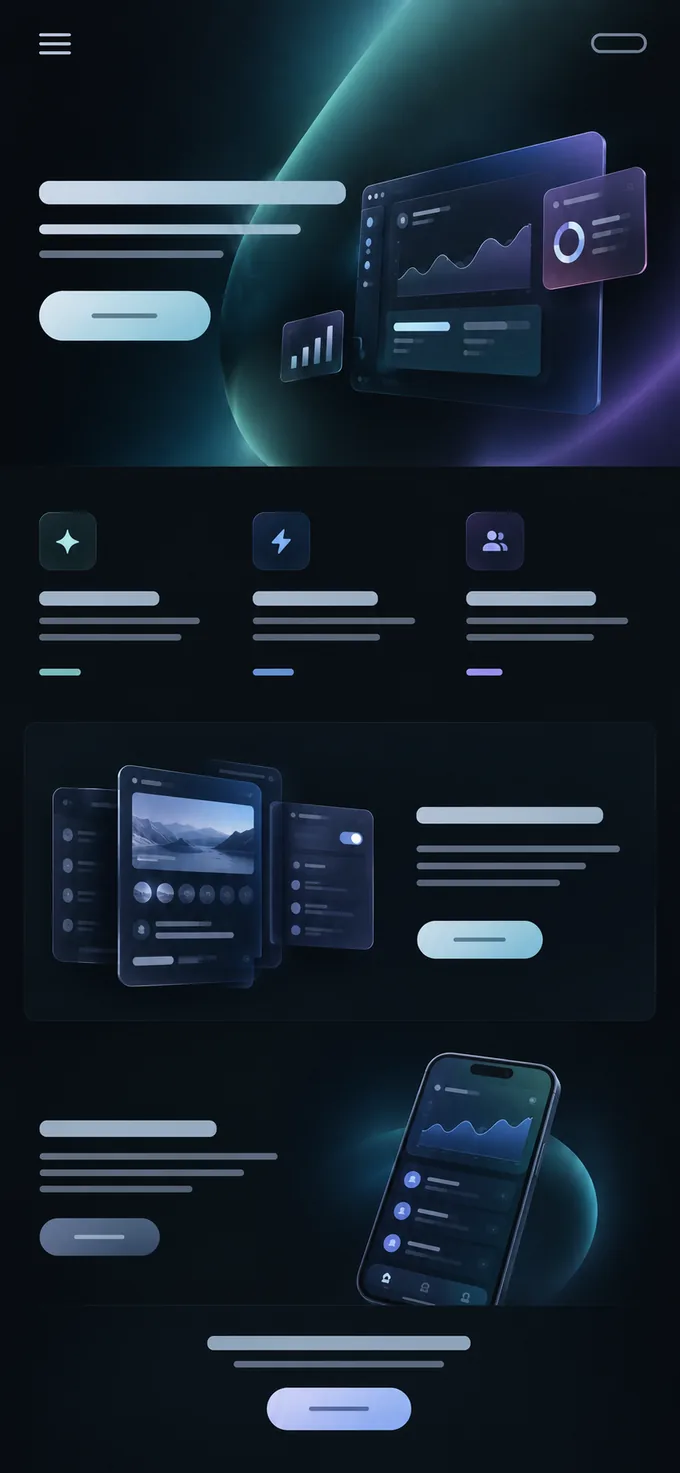 Tech website, fully custom build