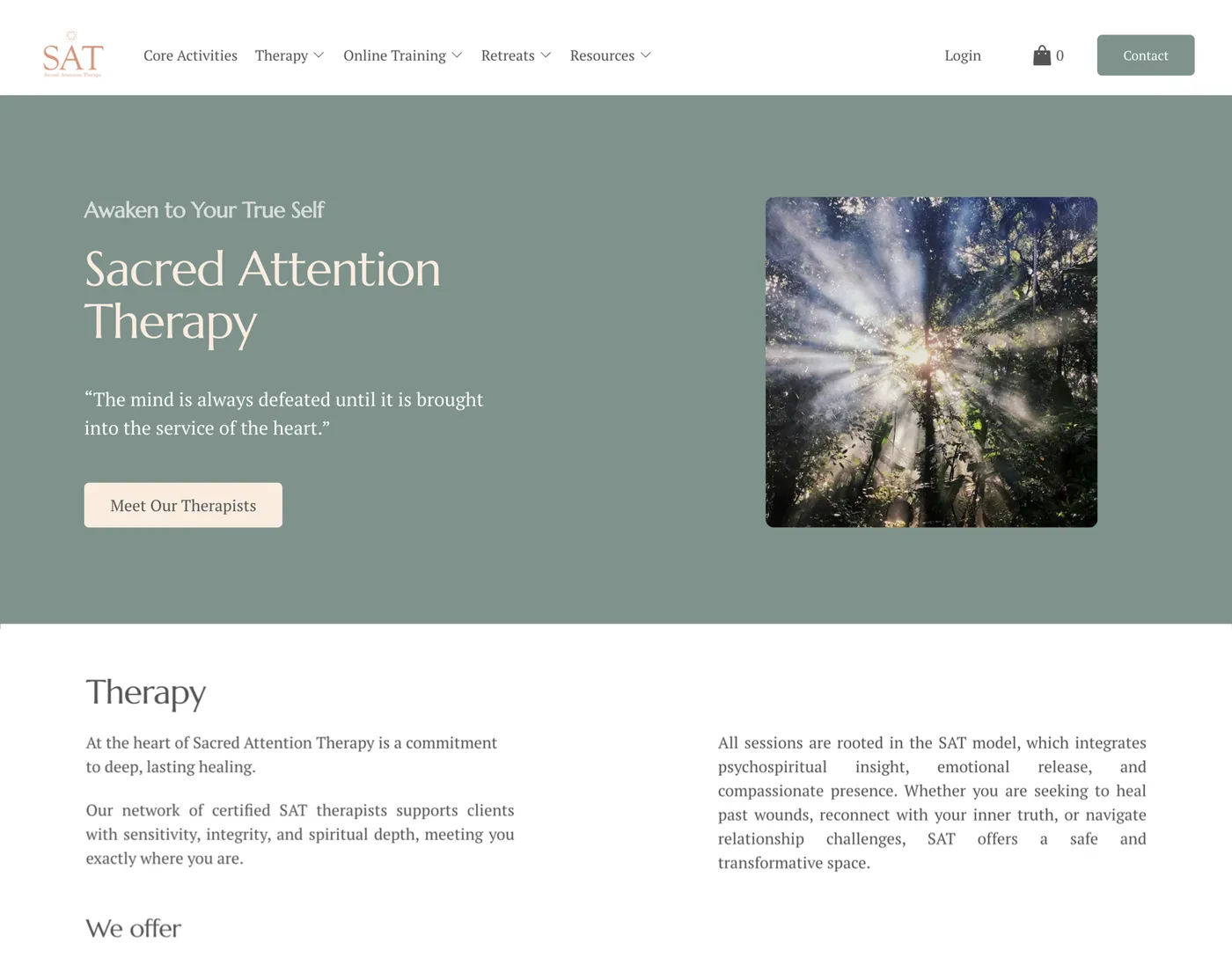 Sacred Attention Therapy