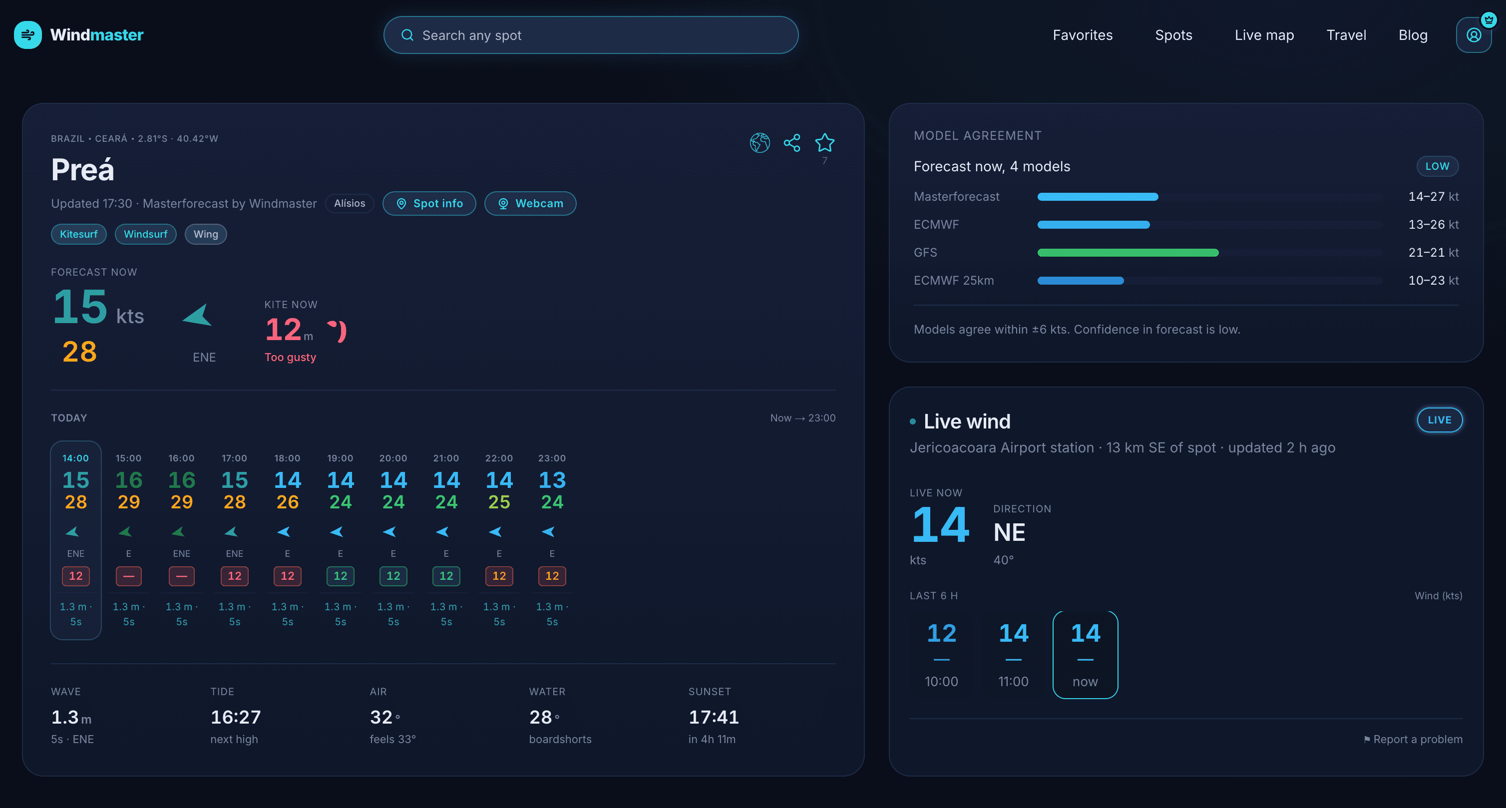 Windmaster web app