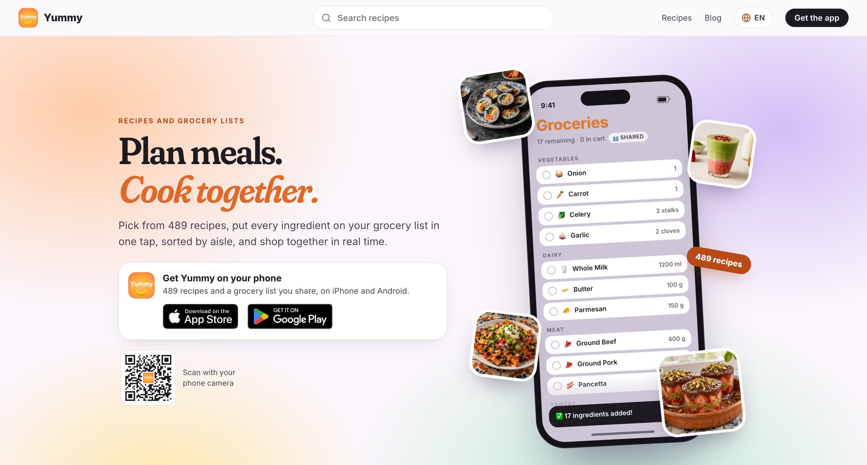 Yummy website