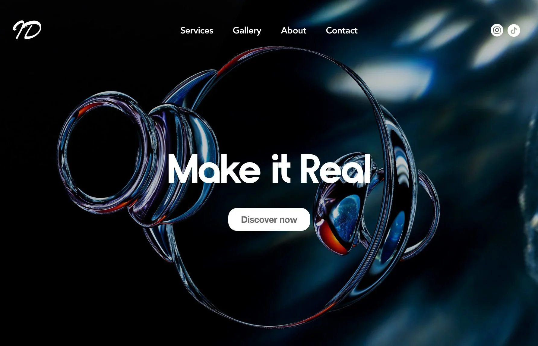 A portfolio website built with Squarespace